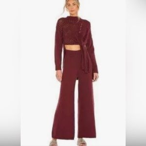 Free People Harper Knit Perrty Berry NWT